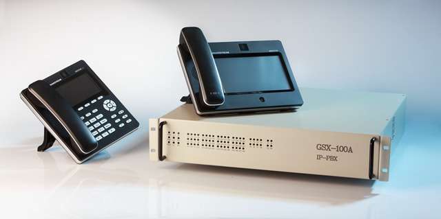 مرکز تلفن IP-PBX‏ گویان افزار GSX-100